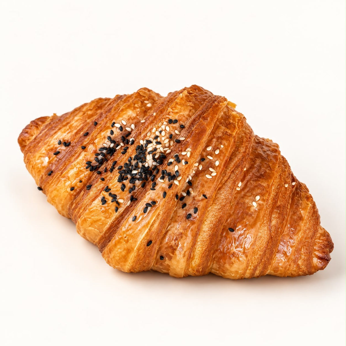 Black Sesame Saffron Croissant