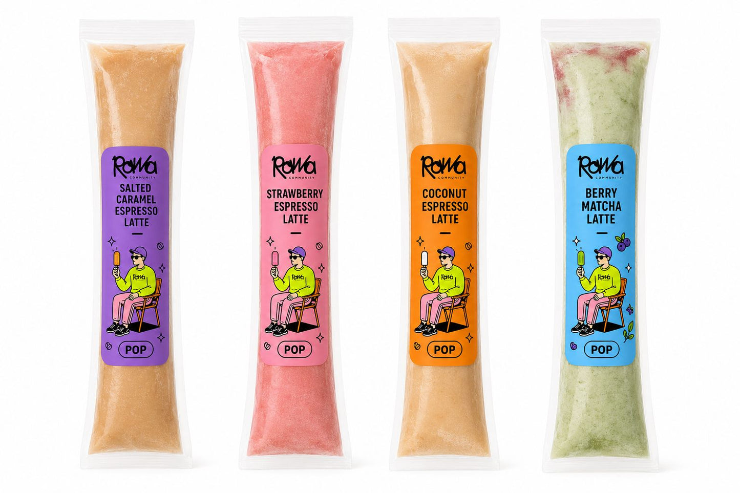 Iced popsicles