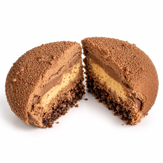 Hazelnut caramel mousse