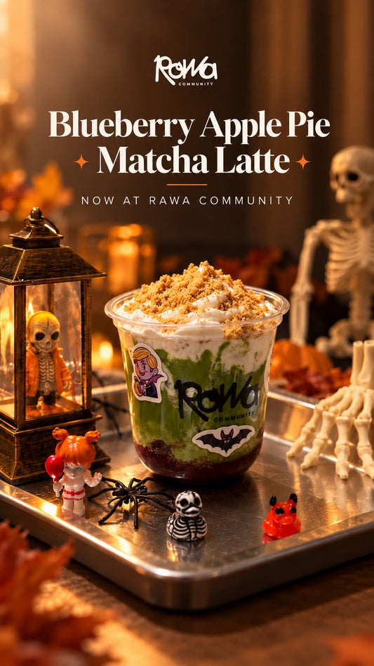 Blueberry Apple Pie Matcha Latte